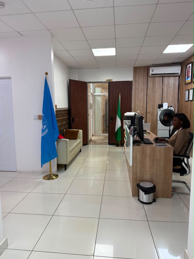 Clinic team member at work in the Diplomatic Village Clinic front office